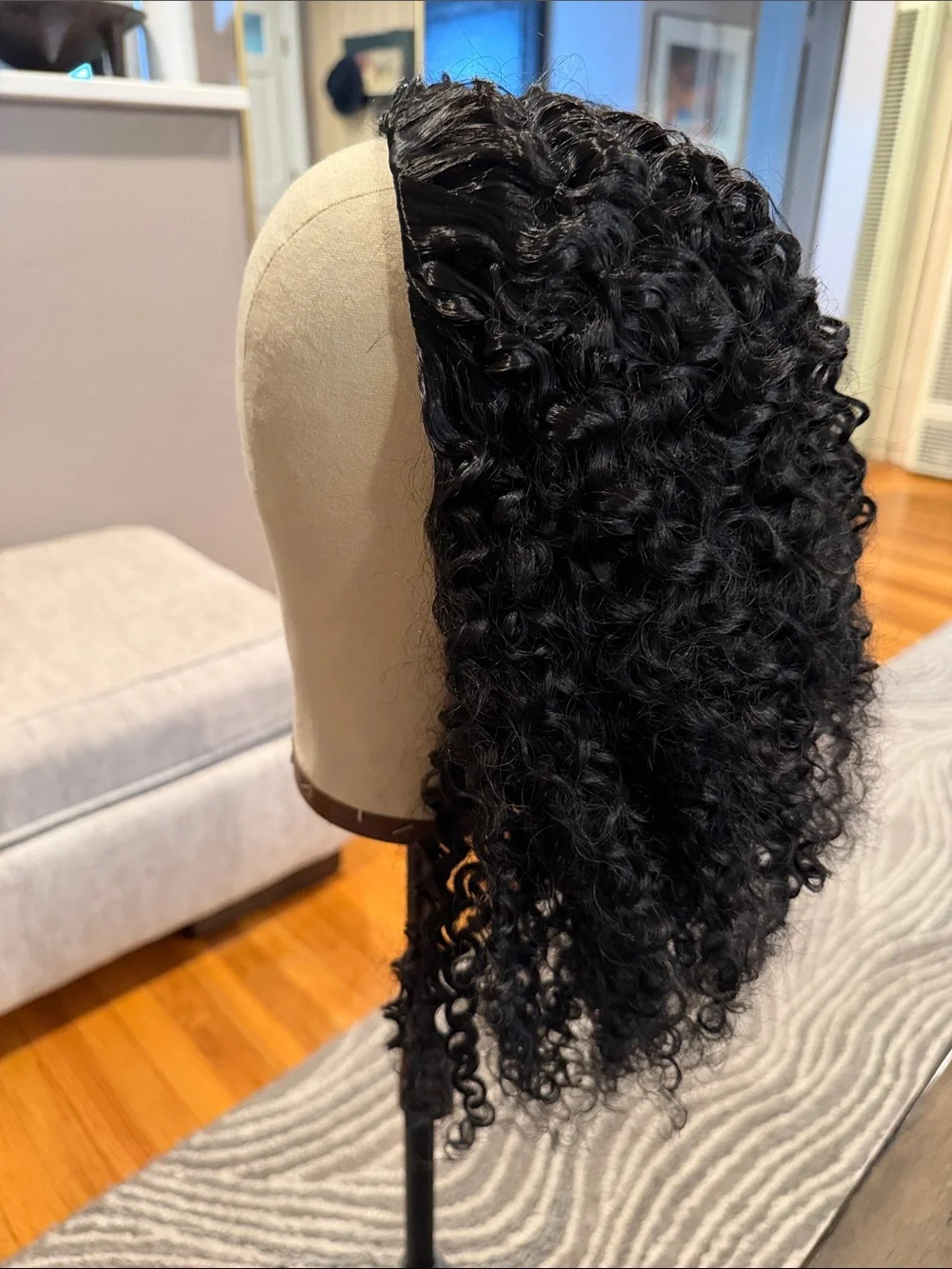 20” Synthetic‎ Kinky Curly 3-in-1 Half Wig 200% Density #067